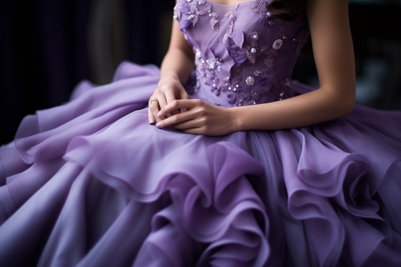 Jak dobrać kolor paznokci do fioletowej sukienki?