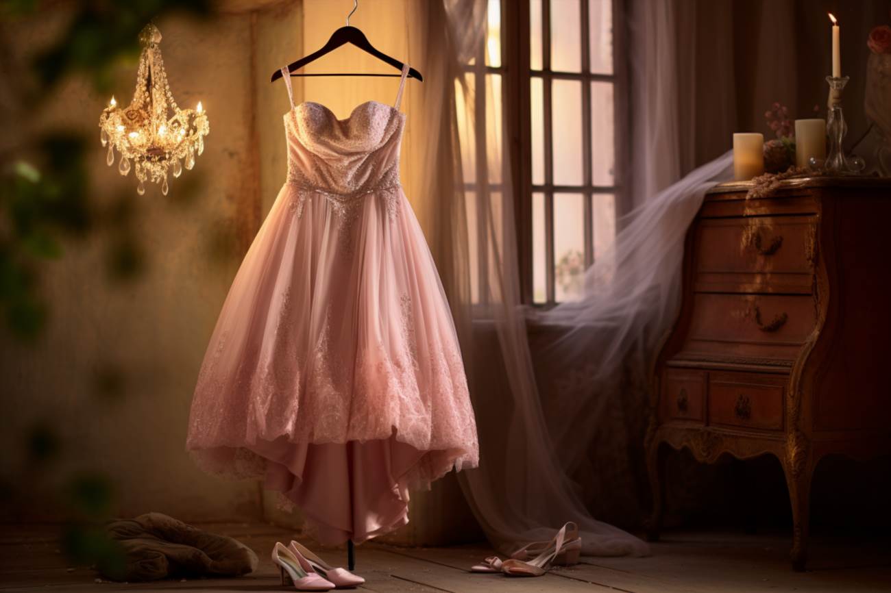 Różowa sukienka stylizacje